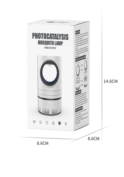 1 pieza — Lámpara eléctrica LED atrapamosquitos e insectos, con control de plagas, tamaño compacto y alimentación USB con adaptador.