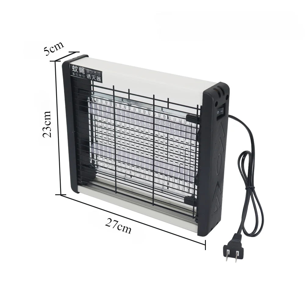 Lámpara eléctrica mata mosquitos y atrapainsectos para interior/exterior; repele y elimina mosquitos de forma eficaz.