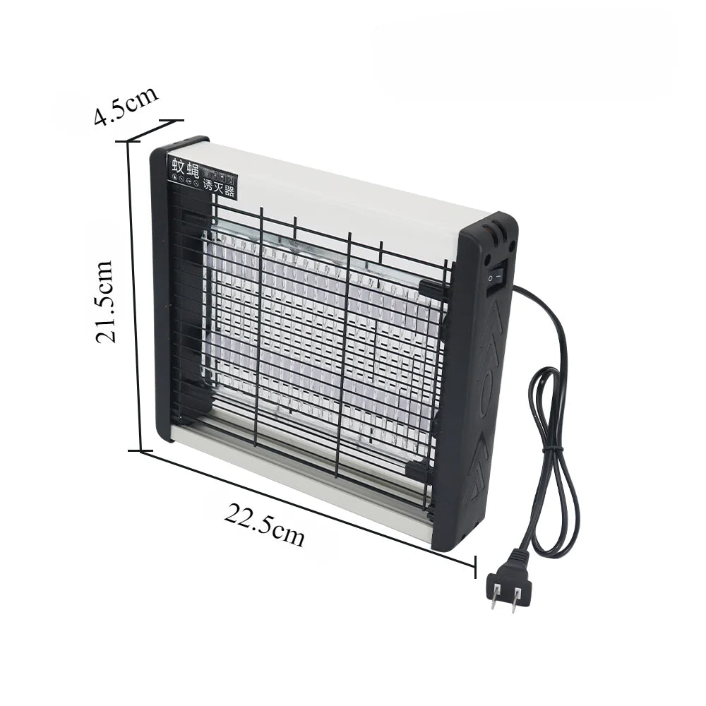 Lámpara eléctrica mata mosquitos y atrapainsectos para interior/exterior; repele y elimina mosquitos de forma eficaz.