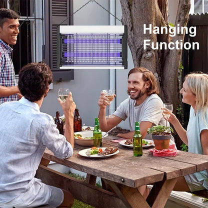 Lámpara eléctrica mata mosquitos y atrapainsectos para interior/exterior; repele y elimina mosquitos de forma eficaz.