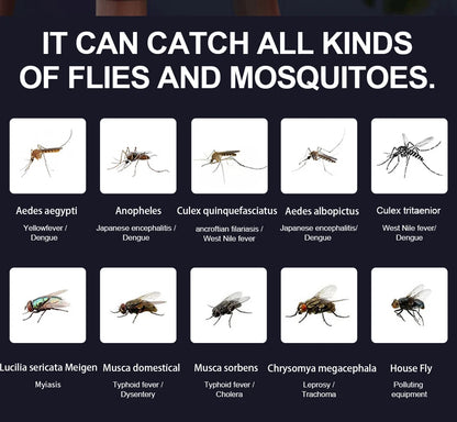 1 pieza — Lámpara eléctrica LED atrapamosquitos e insectos, con control de plagas, tamaño compacto y alimentación USB con adaptador.