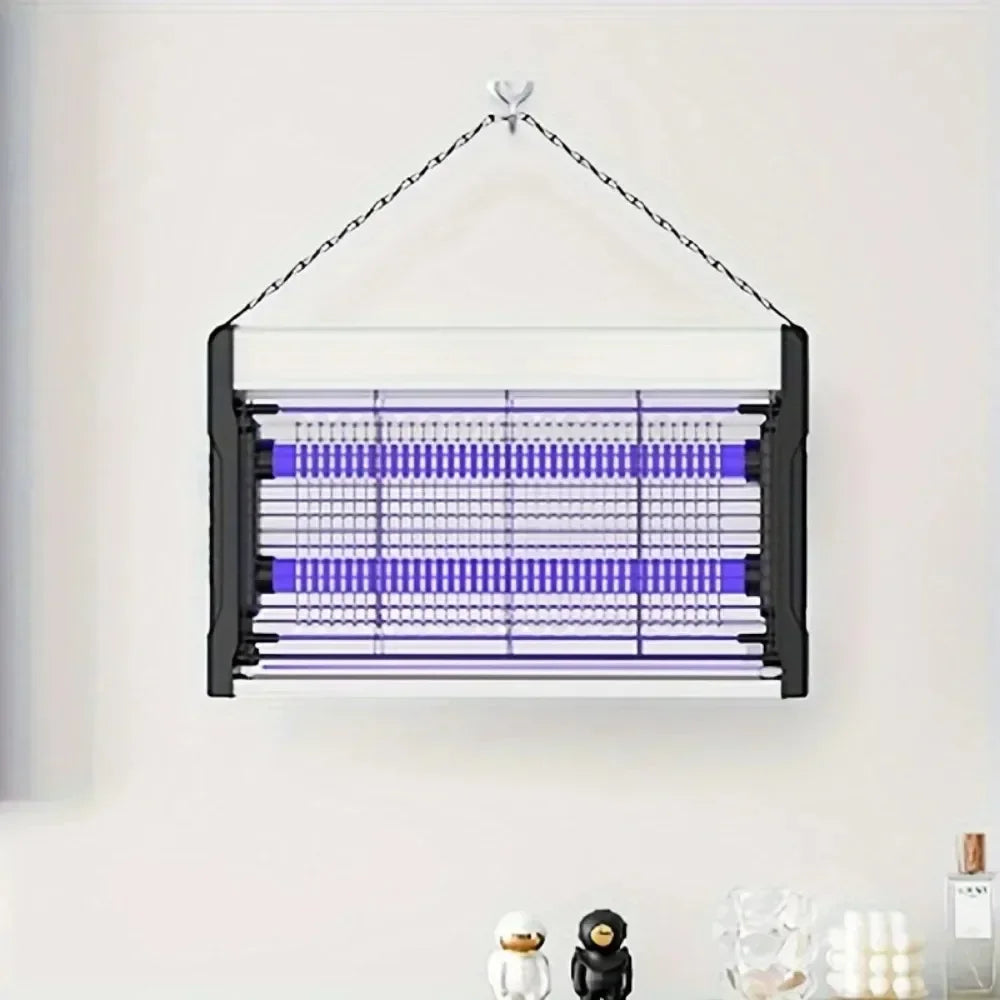 Lámpara eléctrica mata mosquitos y atrapainsectos para interior/exterior; repele y elimina mosquitos de forma eficaz.